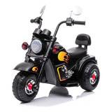 Moto Motinho Elétrica Infantil Tipo Harley Bateria 6 V Preta Cor Preto