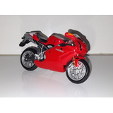 Moto Testatretta Ducati 999 Escala 1:18 Cor Vermelha