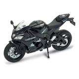 Moto/quadriciclo Em Miniatura Motocicletas 1:16 Preta Ninja Zx10r