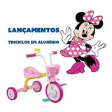 Motoca Infantil Triciclo Para Bebe Minnie Rosa Nathor