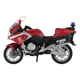 Motocicleta Public Heroes Bombeiros Vermelha 0992 Shiny Toys