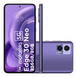 Motorola Edge 30 Neo 5g 256gb Câm.64mp Roxo - Excelente