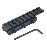 Mount Adaptador Elevador Trilho Com Trava 11 Mm Para 22 Mm