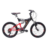 Mountain Bike Infantil Tk3 Track Xr 20 15 6v Freios V-brakes Câmbios Track Index Cor Preto/laranja