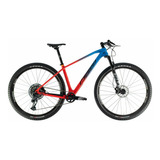 Mountain Bike Oggi Agile Pro Gx 2021 Aro 29 17 12v Freios De Disco Hidráulico Câmbio Sram Gx Eagle Cor Vermelho/azul