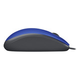 Mouse Com Fio Usb Logitech M110 - Azul