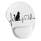 Mouse Pad Ergonômico Gato Gatinho Animal Pet 12