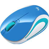 Mouse Sem Fio M187 Ultra Portátil Verde Azulado Logitech Cor Brave Blue