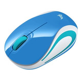 Mouse Sem Fio M187 Ultra Portátil Verde Azulado Logitech