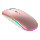 Mouse Sem Fio Recarregável Led Colorido Tipo-c Ergonômico