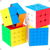 Moyu Kit Box Cubo Magico 2x2 + 3x3 + 4x4 + 5x5 Colorido Colorido