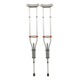Muleta Axilar Regulável Dellamed D7 Tam P M G 130kg Cor Cinza