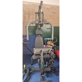 Multiestação De Musculação + Anilhas/suporte + Corda Naval