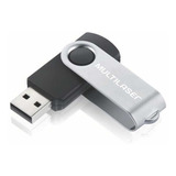 Multilaser Twist Pd587 Pendrive 8gb Preto E Prateado