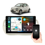 Multimídia Android Tela 9 Polegadas Fiat 500 Carplay Auto