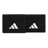 Munhequeira Tennis adidas Pequena Preta E Branca - Par Cor Preto Tamanho Un