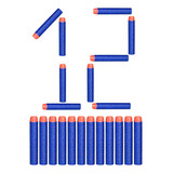 Munições Arminha Lança Dardos Nerf Kit 12 Peças Art Brink
