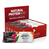 Natural Protein Bar Brownie E Amêndoas - Puravida 12 Un.