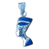 Nefertiti - Pingente Rainha Egito Prata 925 E Pedras Egito