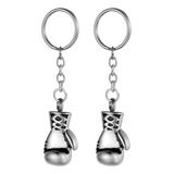 New 2 Peças De Chaveiro De Metal Para Luvas De Boxe.