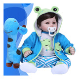 New Happy Bebê Reborn Menino Corpo De Silicone Pode Dar Banho