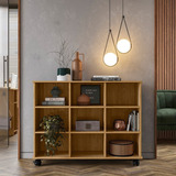 Nicho Organizador Para Sala De Estar 3x3 108cm Freijo Hawt