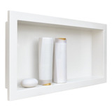 Nicho Para Shampoo E Produtos De Higiene 30x60 Branco Em Pvc