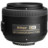 Nikon Nikkor 35mm Lente 35mm F/1.8g Af-s Dx Nova