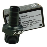 Niple Espigão Mangueira 3/8 X 3/8 Rgtx Alumínio Anodizado 