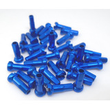 Niple Raio Alumínio Azul 2.0 X 14mm Bike (36unidades).