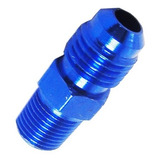 Niple Reto Em Alumínio Anodizado Vermelho 1/8 Npt X 1/4