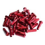 Nipples Para Raio Bicicleta Vermelho 1.8/14mm Alumínio 50un