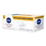 Nivea Sabonete Em Barra Pure Milk Sensitive Promo 6 Uni 90g