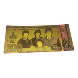 Nota Colecionável The Beatles 100 Dourada