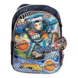 Nova Mochila De Costas Space War Vozz Azul Escuro M2091