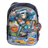 Nova Mochila De Costas Space War Vozz Azul Escuro M2091