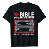  Números De Emergência Da Bíblia - Camiseta Engraçada Da Bíb