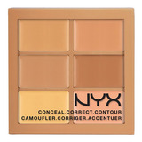 Nyx Paleta De Corretivos, Iluminador E Contorno - Original