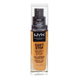 Nyx Profissional Base Can't Stop Won't Stop Cor Caramel 30ml
