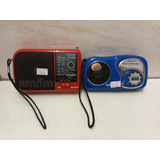 N°3444 2 Radio Portátil Cougar Funciona Veja Descriçao