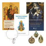 O Admirável Segredo Do Santíssimo Rosário Kit Consagração Total Tratado Da Verdadeira Devoção A Santíssima Virgem Cadeia Consagração Nossa Senhora Aparecida Medalha Milagrosa E De São Bento Yeshua