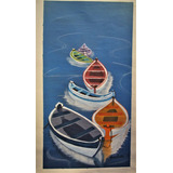 Obra De Arte Exclusiva - Barcos Amarrados