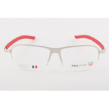 Oculos Armacao Tag Heuer Th3822-005 Vermelho Made In France