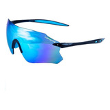 Óculos Ciclismo Absolute Prime Sl Uv400 Mtb Speed - Cores Cor Preto/azul Cor Da Armação Preto Cor Da Lente Azul