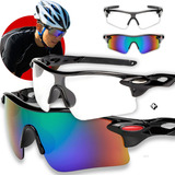 Óculos Ciclismo Bike Proteção Uv400 Kit Dia + Noite 2 Unid