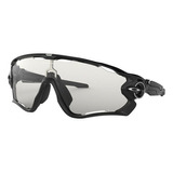 Óculos De Ciclismo Oakley Jawbreaker Fotocromatico Armação Preto Lente Incolor