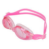 Óculos De Natação Adulto Proteção Uv E Tira Dupla Hammerhead Cor Rosa