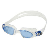 Óculos De Natação Aquasphere Mako Transparente Lente Azul Cor Branco