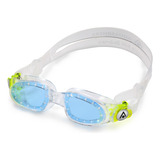 Óculos De Natação Aquasphere Moby Kid Lente Azul Cor Verde