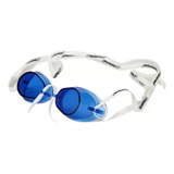 Óculos De Natação Hammerhead Swedish Pro Sueco - Branco/azul Cor Azul/transparente